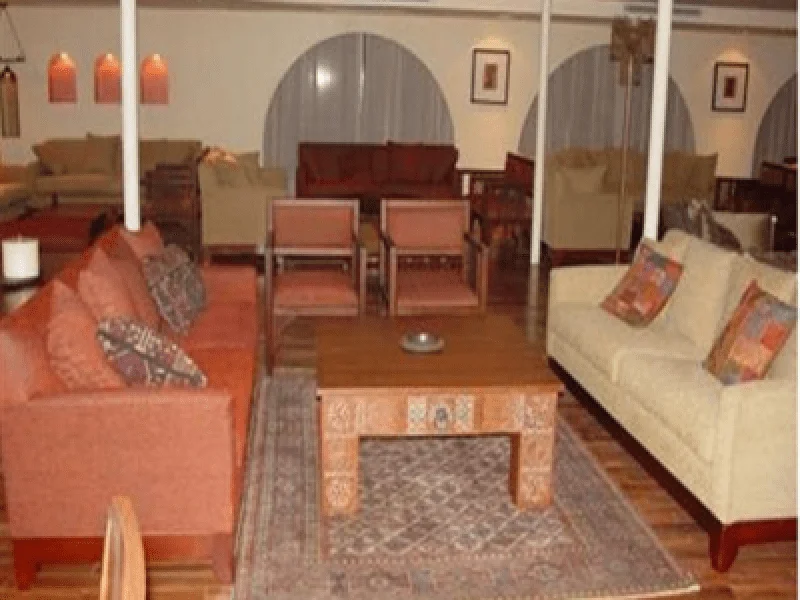 Elegant lounge bar on Al Kahila Nile Cruise