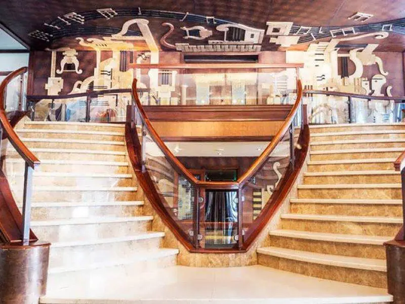 Concerto Nile Cruise elegant reception area in Egypt