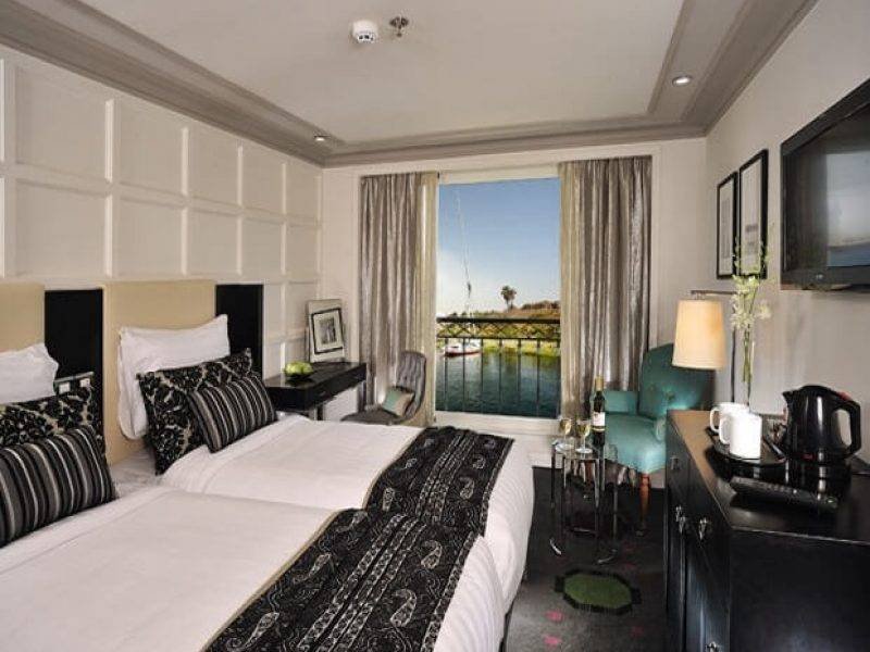 Spacious deluxe cabin onboard MS Mayfair Nile Cruise with Nile view