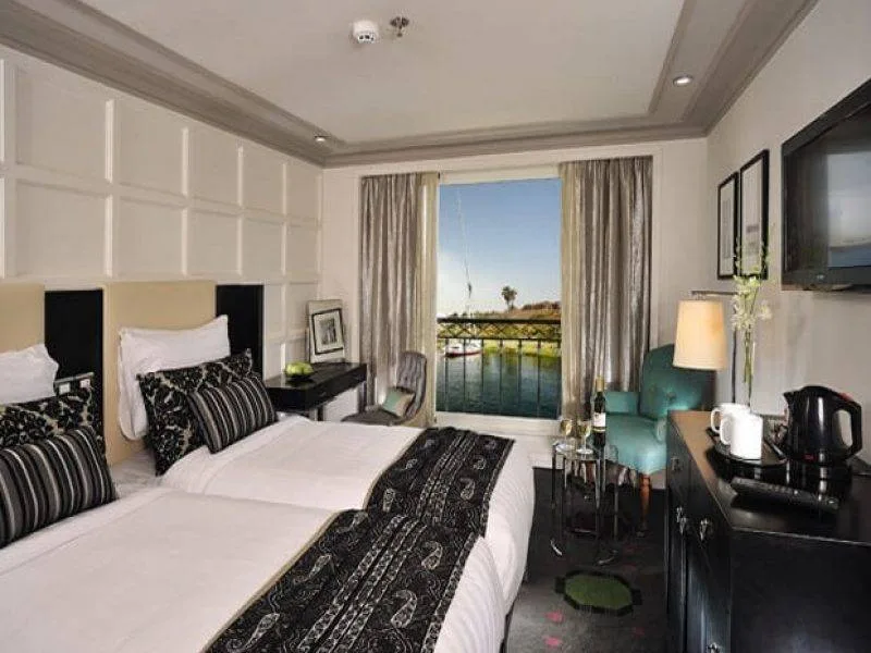 Spacious deluxe cabin onboard MS Mayfair Nile Cruise with Nile view