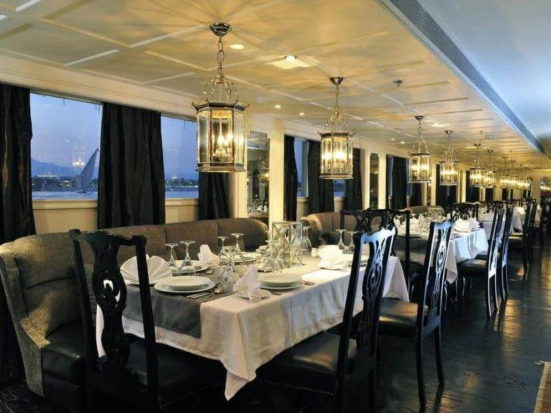Fine dining restaurant on MS Mayfair Nile Cruise Aswan to Luxor