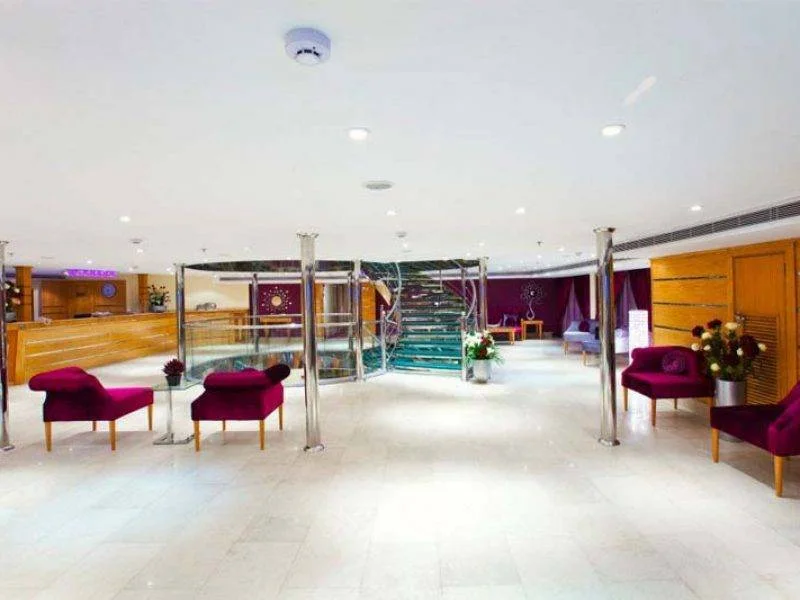 Luxury lobby and seating area aboard Nile Quest Nile Cruise