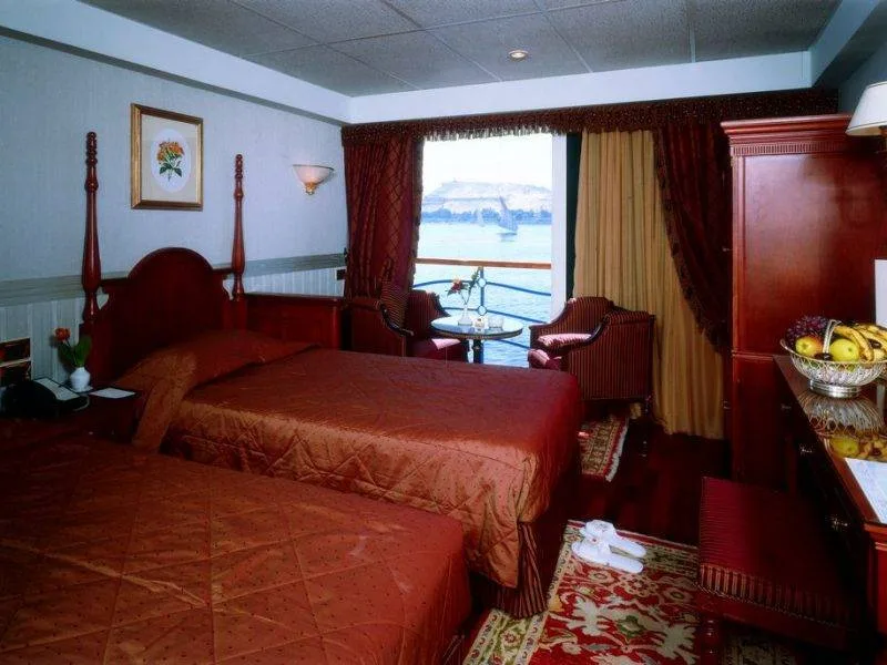 Scenic Nile views from Royal Princess Nile Cruise Egypt balcony cabin