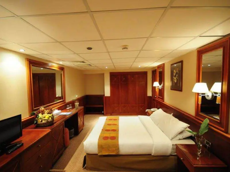 Deluxe cabin with panoramic Nile view onboard MS Royal Ruby Nile Cruise