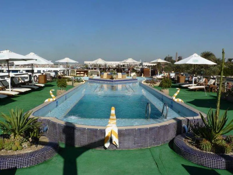 Elegant Sonesta St. George Nile Cruise with panoramic Nile River views