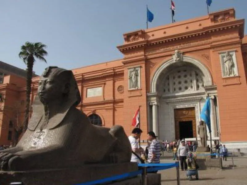 visit Egyptian Museum on Hurghada Cairo overnight flight