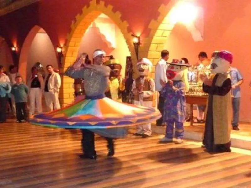 Tanoura performance during Arabian Nights show Hurghada