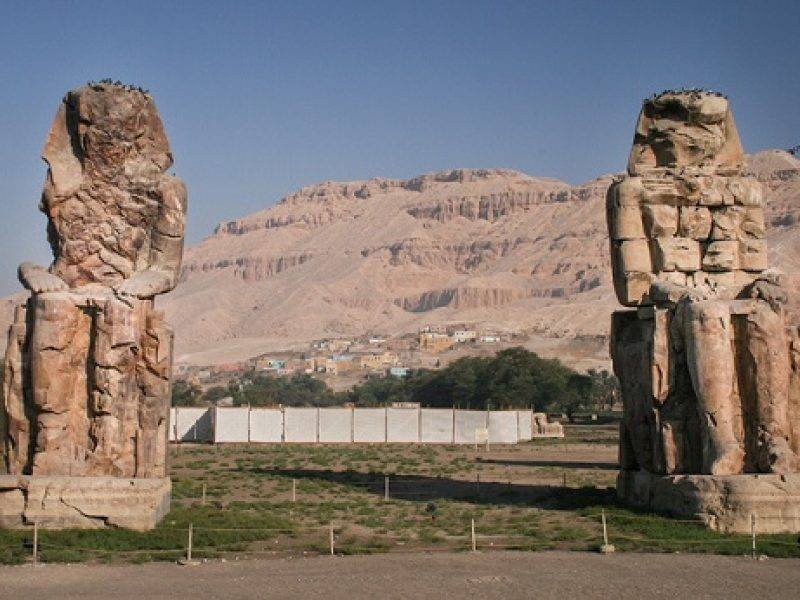 Colossi of Memnon on a 10 days trip from Cairo