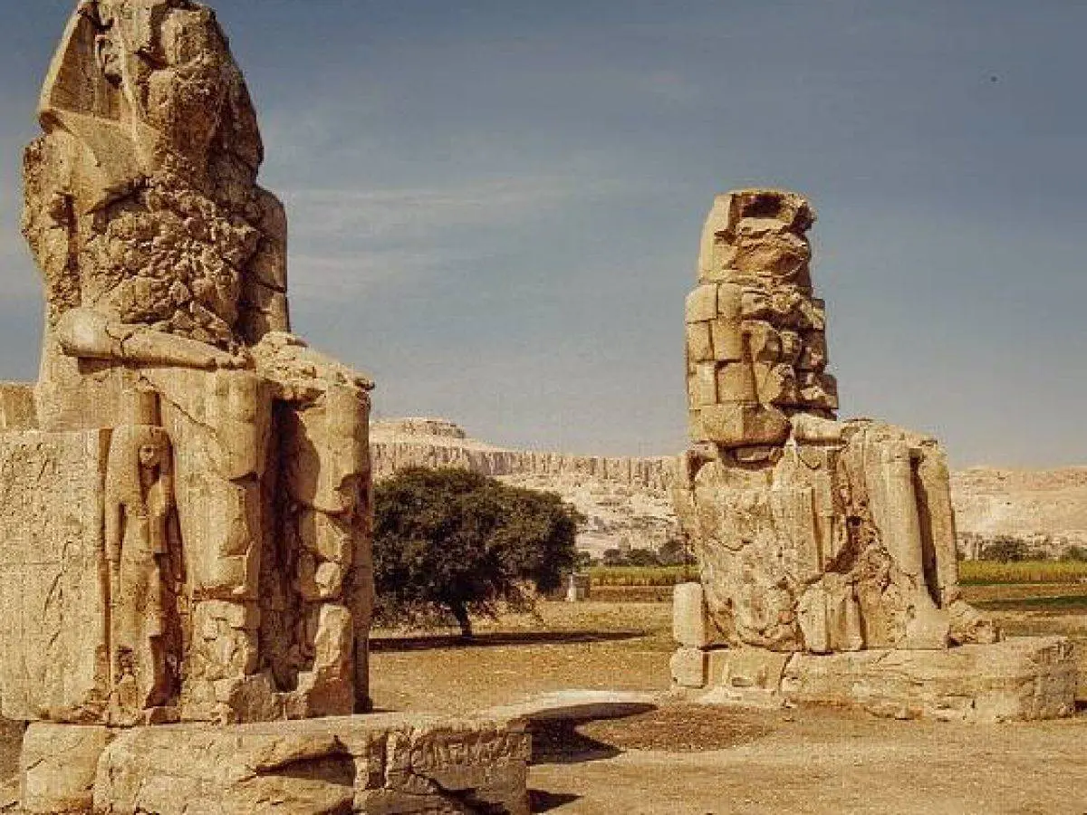 photo at Colossi of Memnon West Bank Luxor