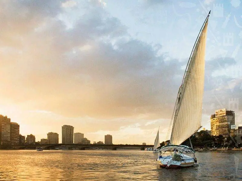 Felucca on Nile Cairo