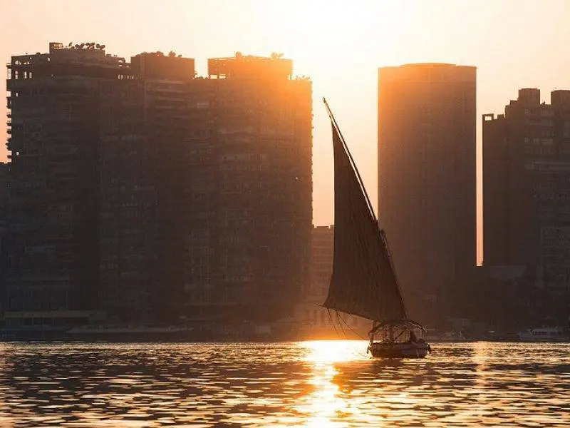 Felucca on Nile Cairo