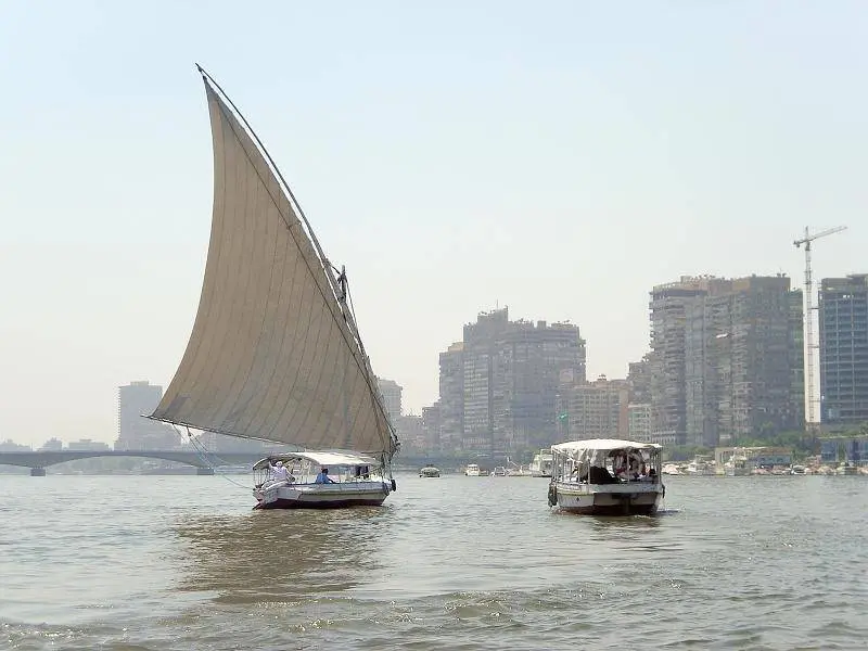 Felucca on Nile Cairo