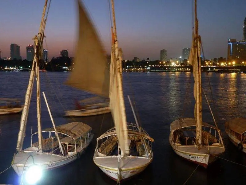 Felucca on Nile Cairo