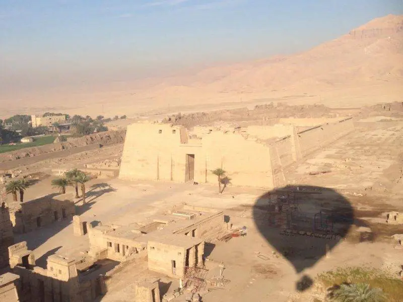 aerial tour Luxor monuments