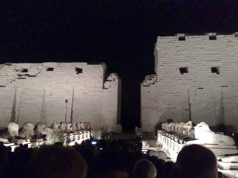 SOUND & LIGHT SHOW AT KARNAK TEMPLES IN LUXOR