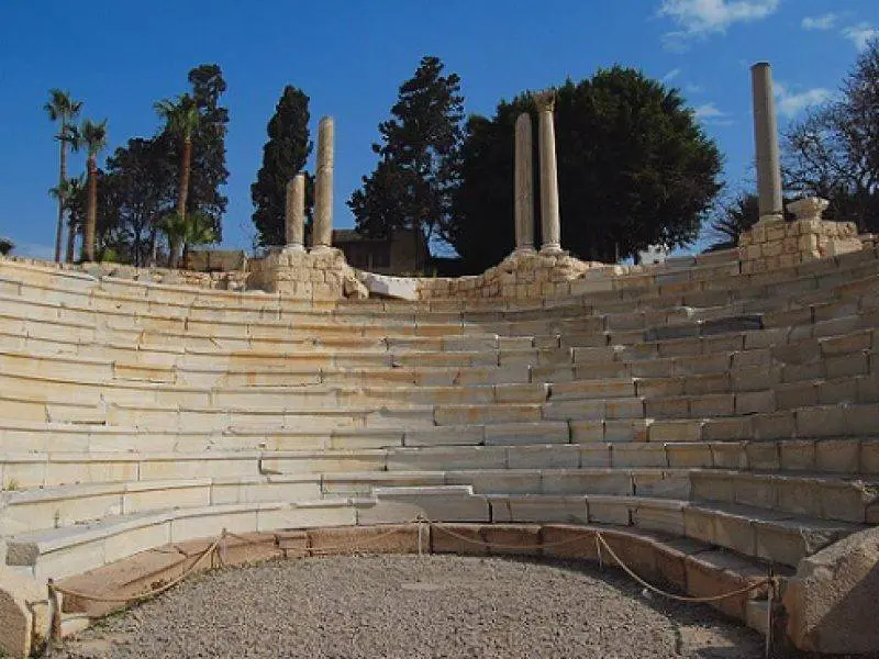 The roman amphitheater photo on Alexandria Egypt tour