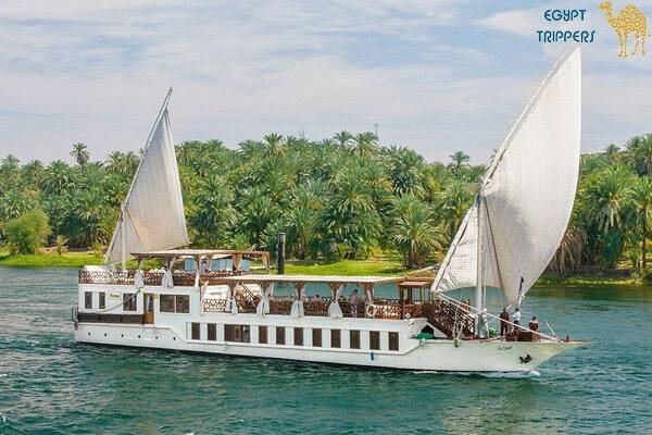 cruising on a Nile boat