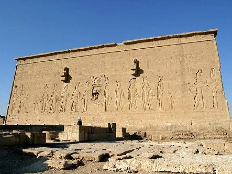 Colorful carvings inside Hathor Temple – Dendera tour from Luxor