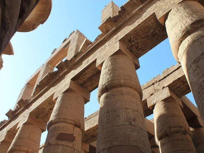 colossal pillars at Karnak Temple Luxor