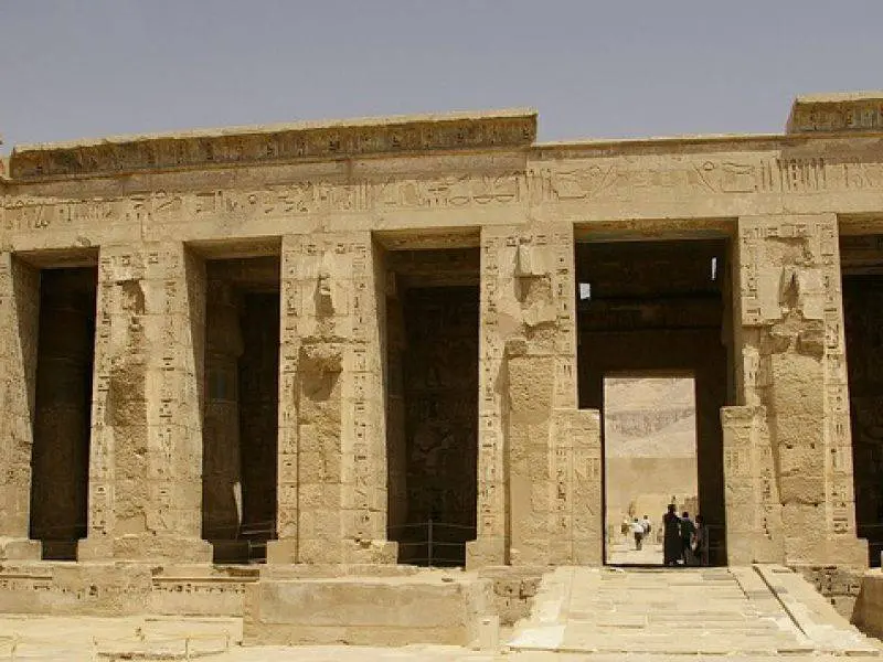 Medinet Habu reliefs of Ramesses III triumph