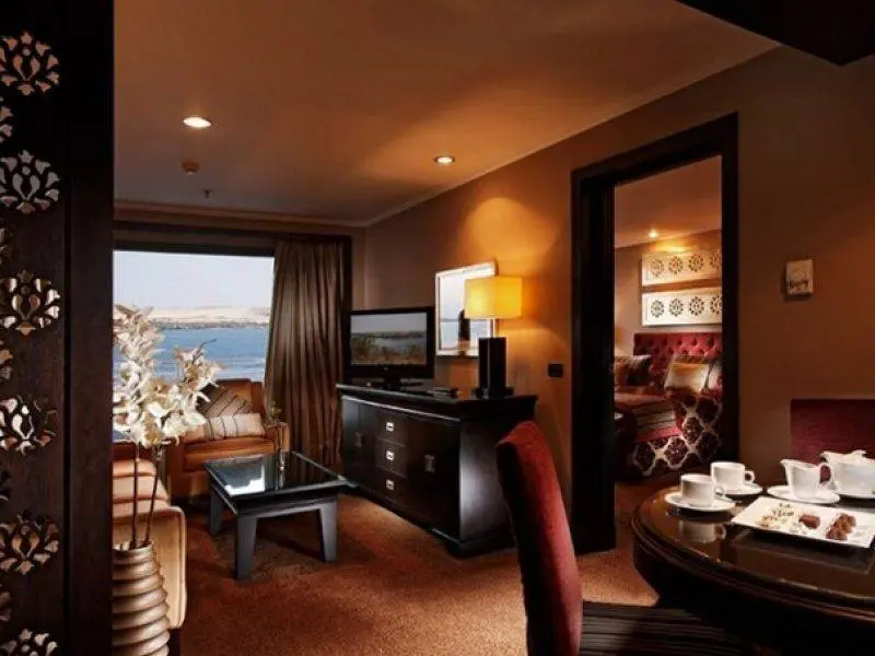 Steigenberger Omar El Khayam lake Nasser Cruise living area