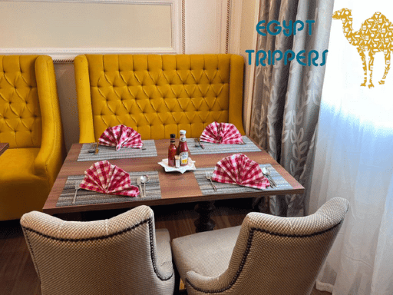 La Rose Dahabiya indoor restaurant