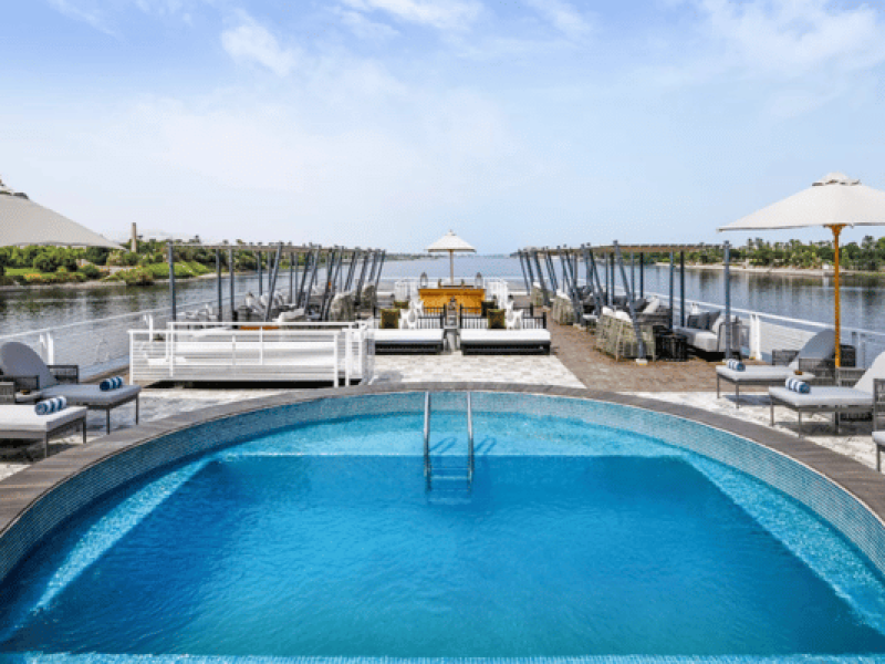 Sundeck swimming pool