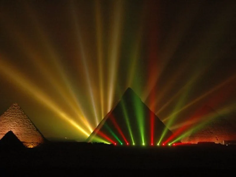 Sound and light show pyramids cost