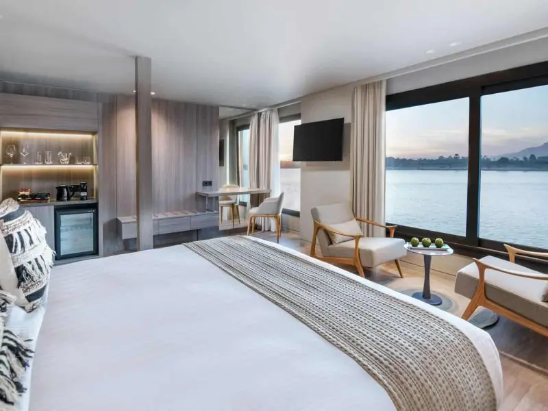 Comfortable accessible suite on Historia Boutique Hotel Nile Cruise designed for convenience